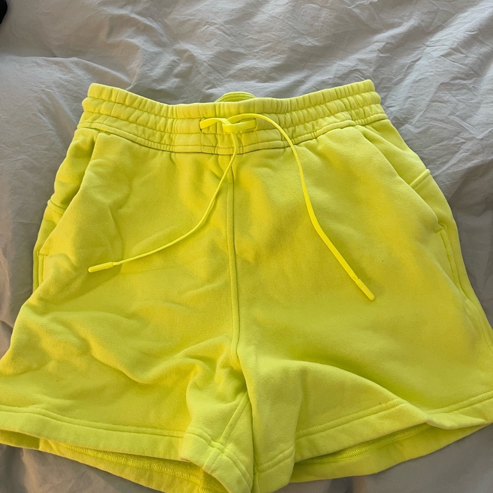 Lululemon Athletica Yellow Athletic Shorts